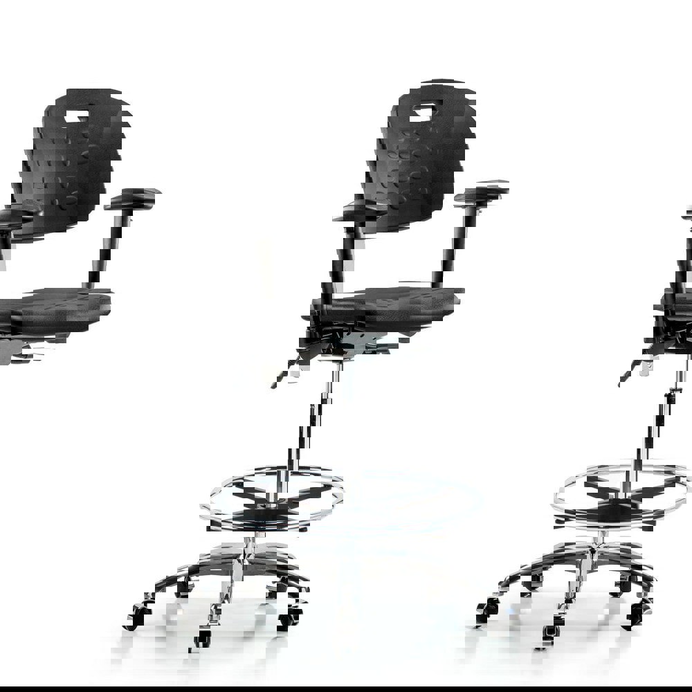 Task Chair: Polyurethane, Black